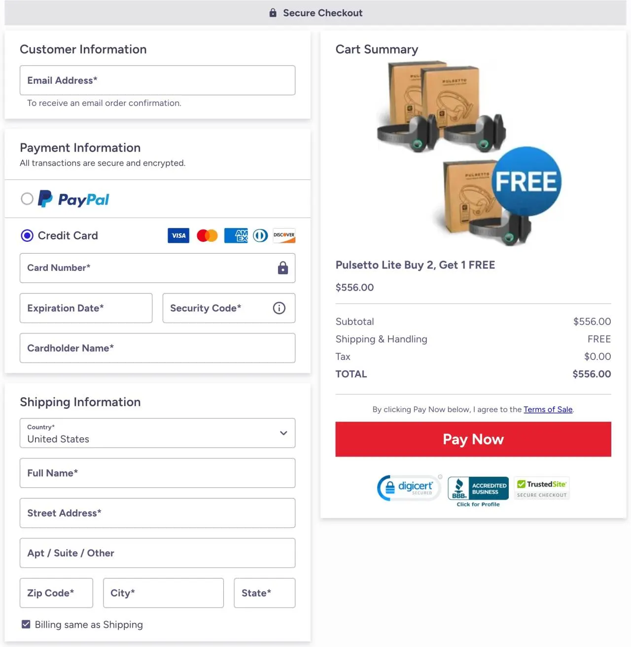 Pulsetto Lite Official ClickBank Order Page USA